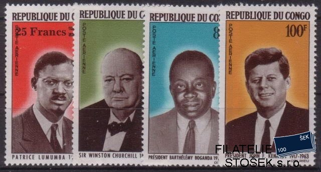Congo fr. Mi 0071-4+Bl.2