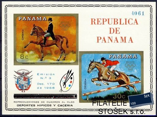 Panama známky Mi Bl.101