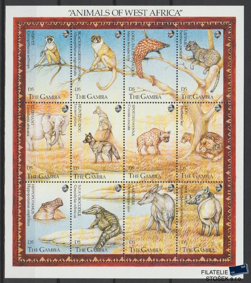 Gambia známky Mi 1537-48 - Fauna