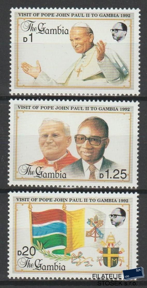 Gambia známky Mi 1315-17