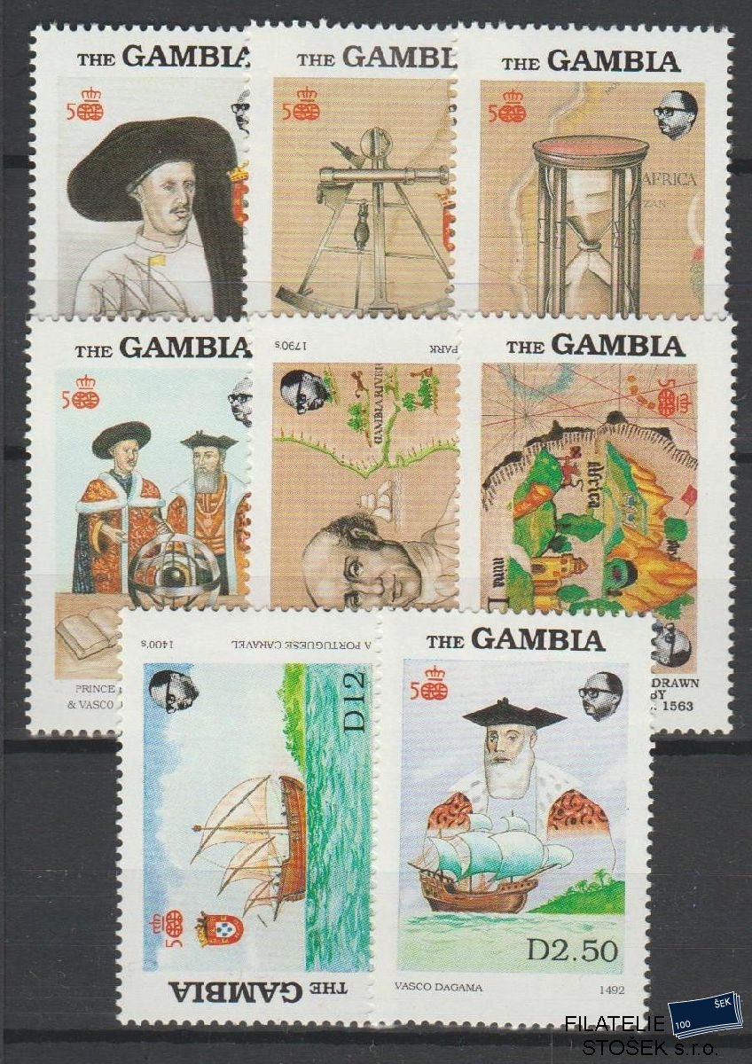 Gambia známky Mi 808-15 - Lodě