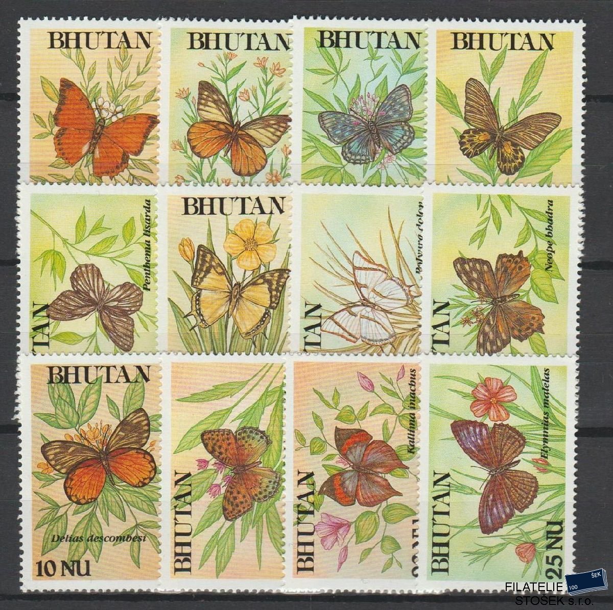 Bhutan známky Mi 1242-53 - Kytky
