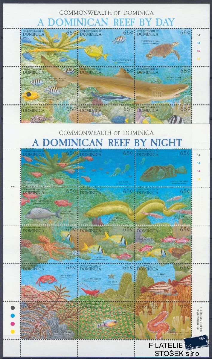 Dominica známky Mi 1552-81 - Ryby