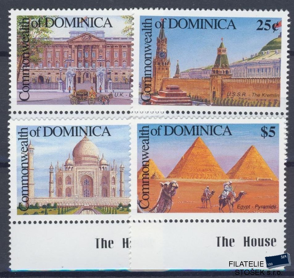 Dominica známky Mi 1413,14,16,19
