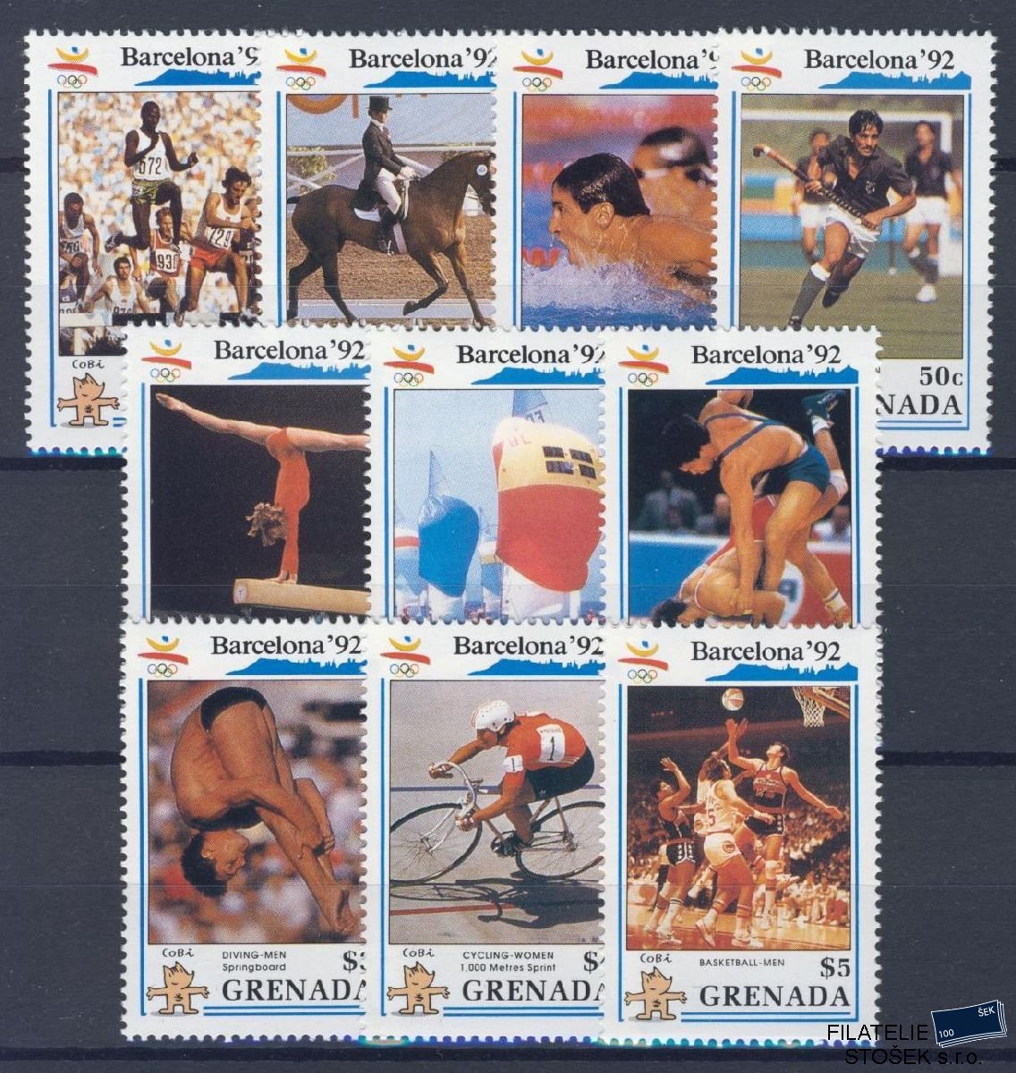 Grenada známky Mi 2139-48 - Olympijské hry
