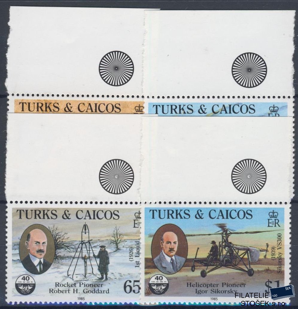Turks & Caicos známky Mi 723-26 - Letadla