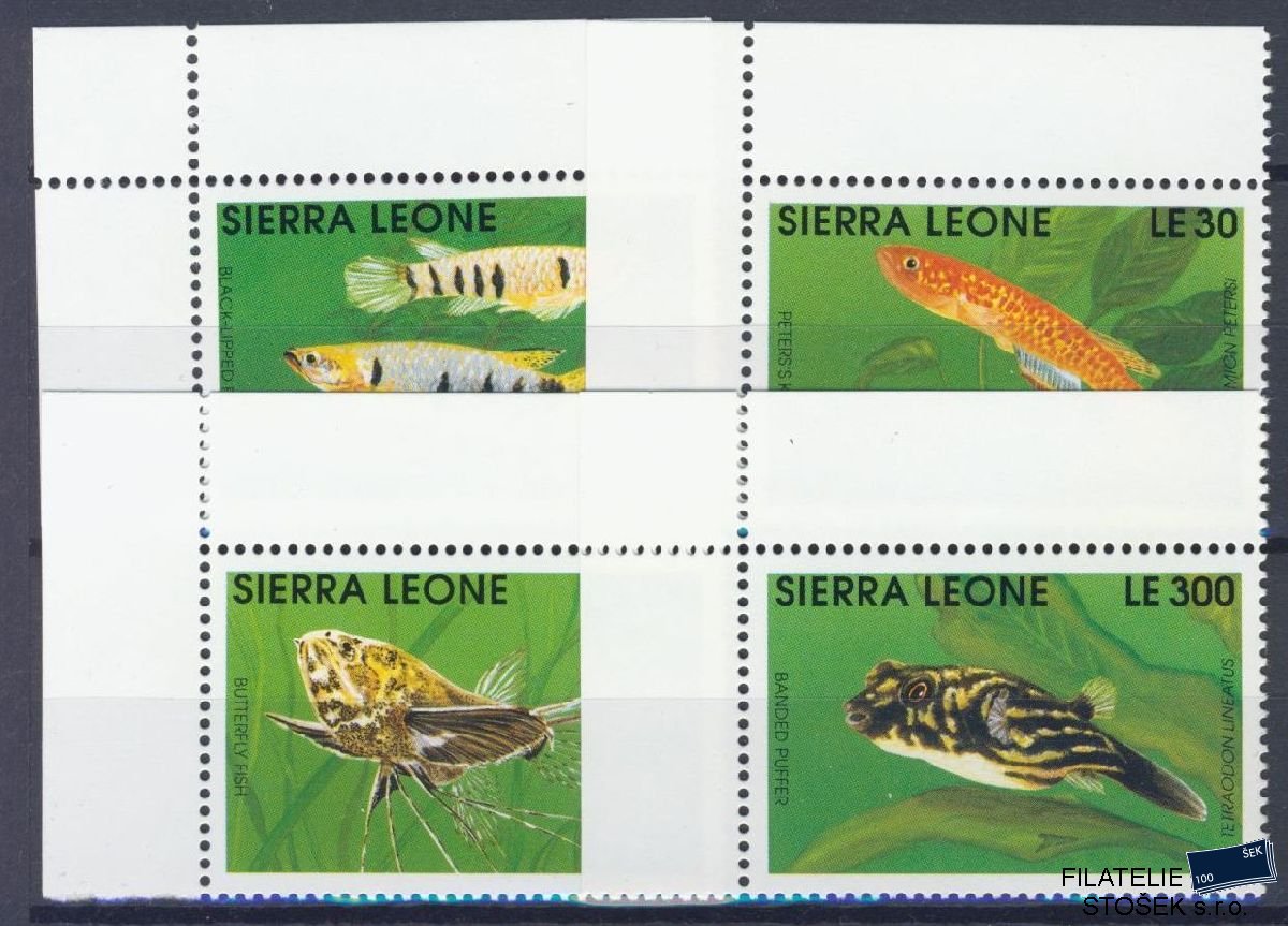 Sierra Leone známky Mi 1632,33,35,38 - NK - Ryby