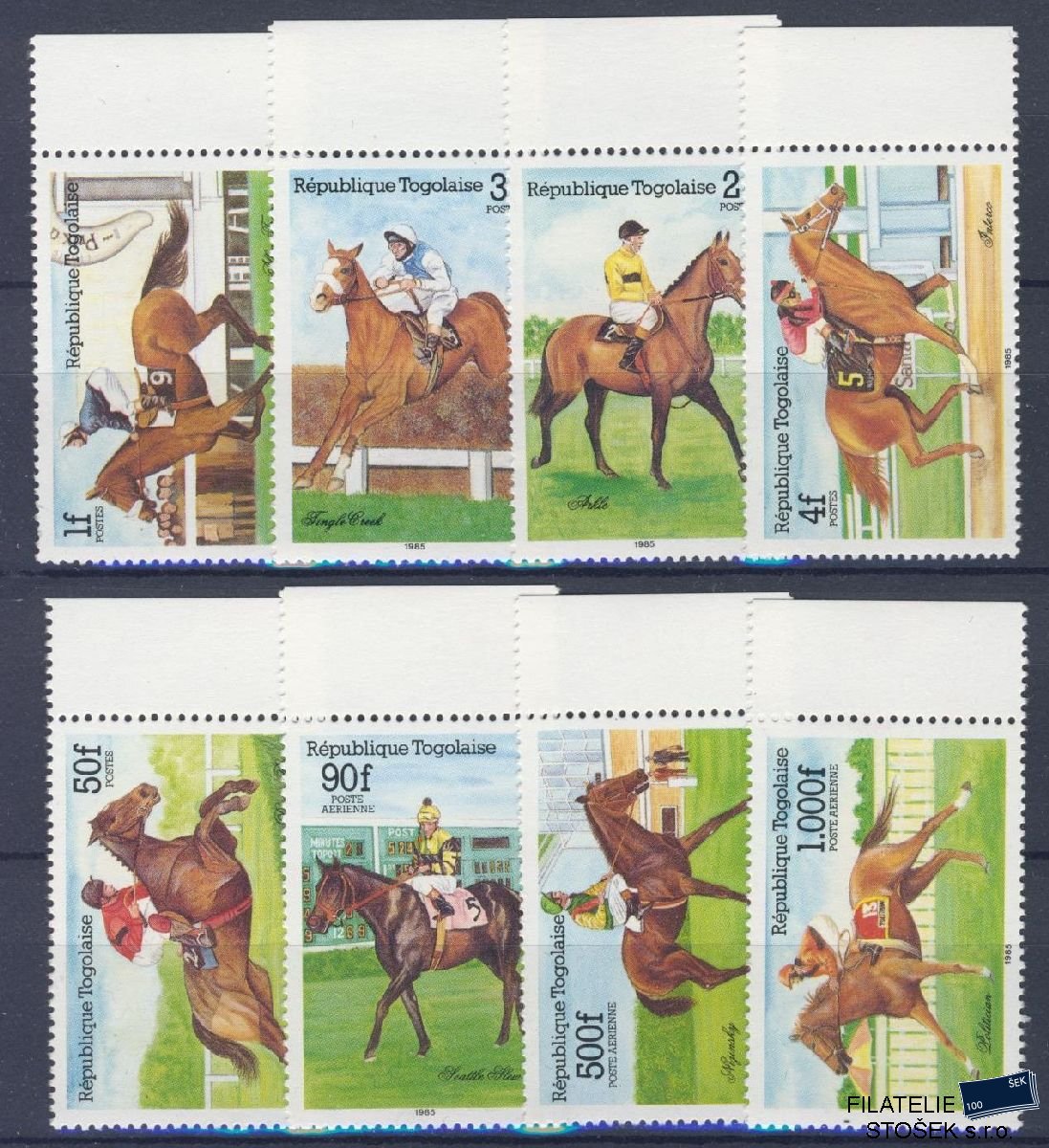 Togo známky Mi 1836-43 - Koně