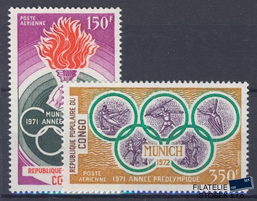 Kongo známky Mi 312-13 - OH 1972