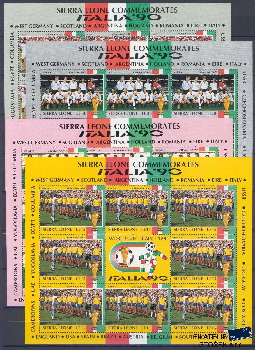 Sierra Leone známky Mi 1431-54 KL - Fotball