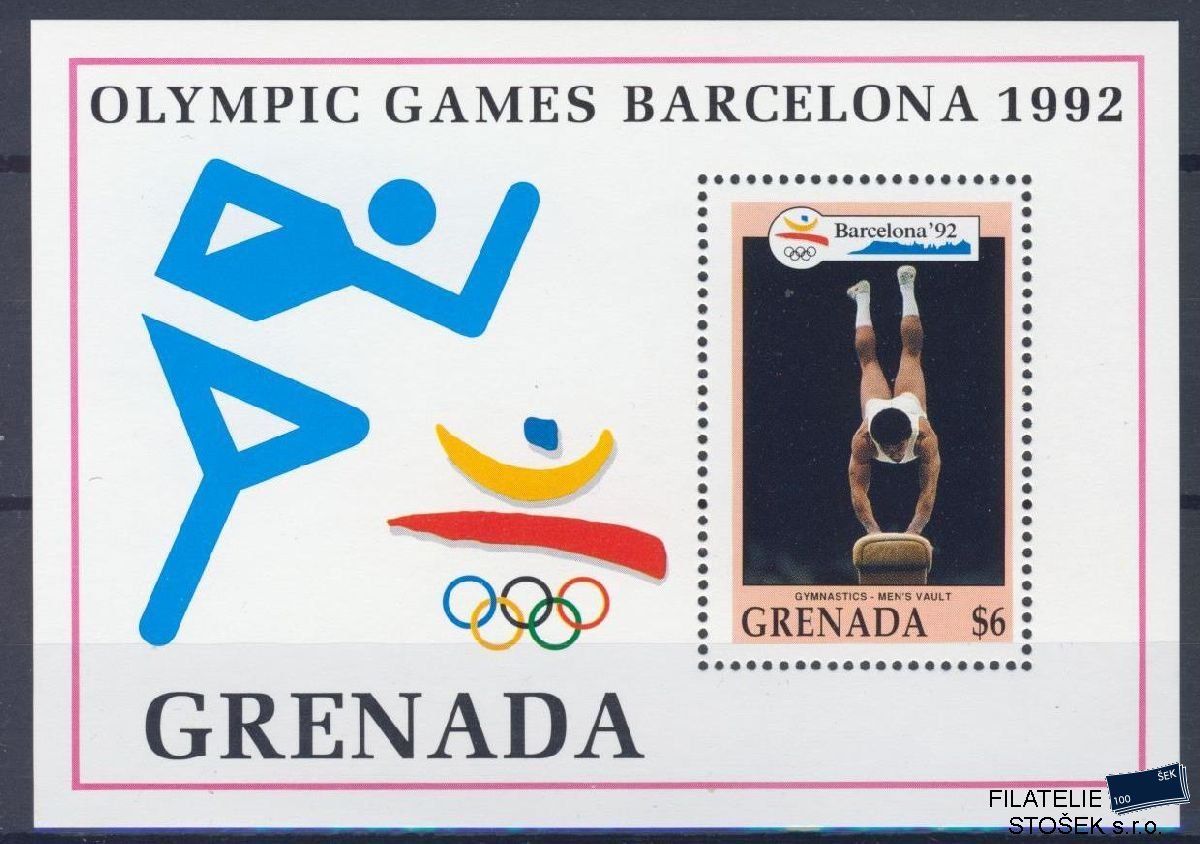 Grenada známky Mi Blok 310 - OH 1992