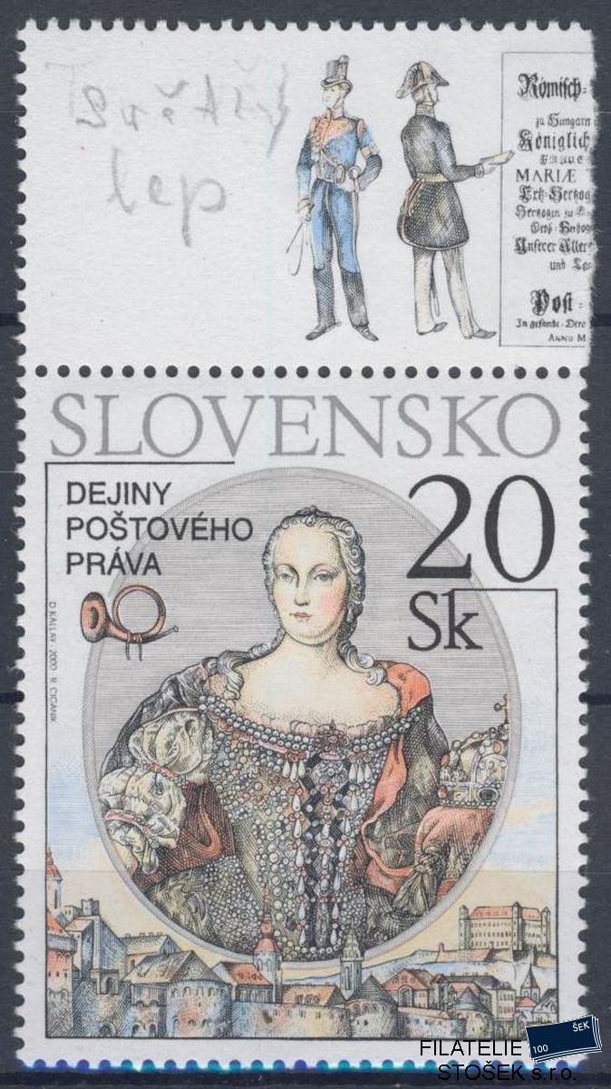 Slovensko známky 224 Kupón - světlý lep