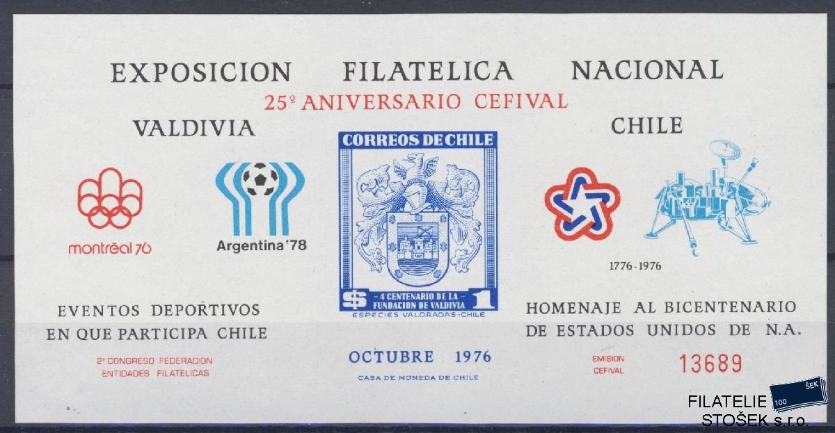 Chile známky ZVL - Fotbal