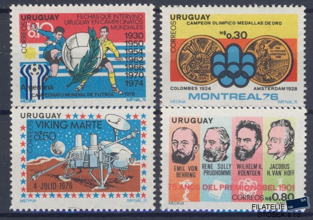 Uruguay známky Mi 1432-35