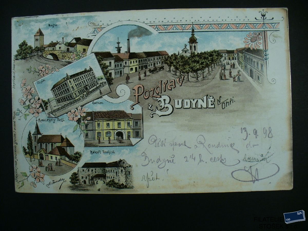Pohlednice - Budyně nad Ohří