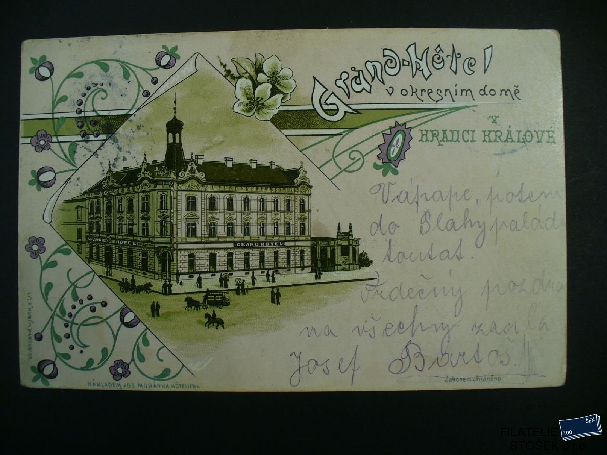 Pohlednice - Hradec Králové - Grand-hotel