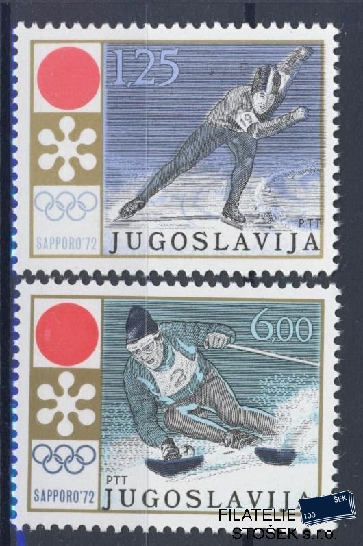Jugoslávie známky Mi 1447-48 - OH 1972