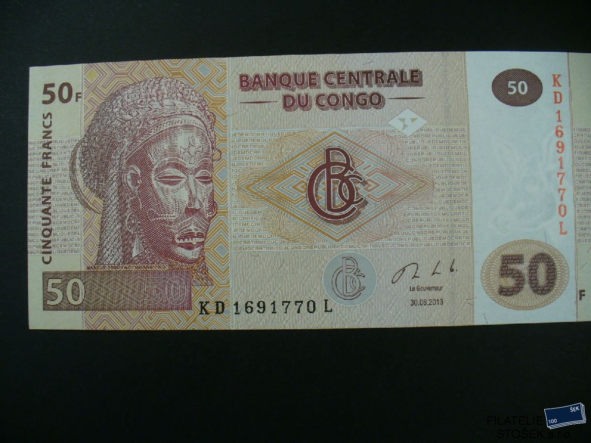 Bankovky - Congo - 50 Francs