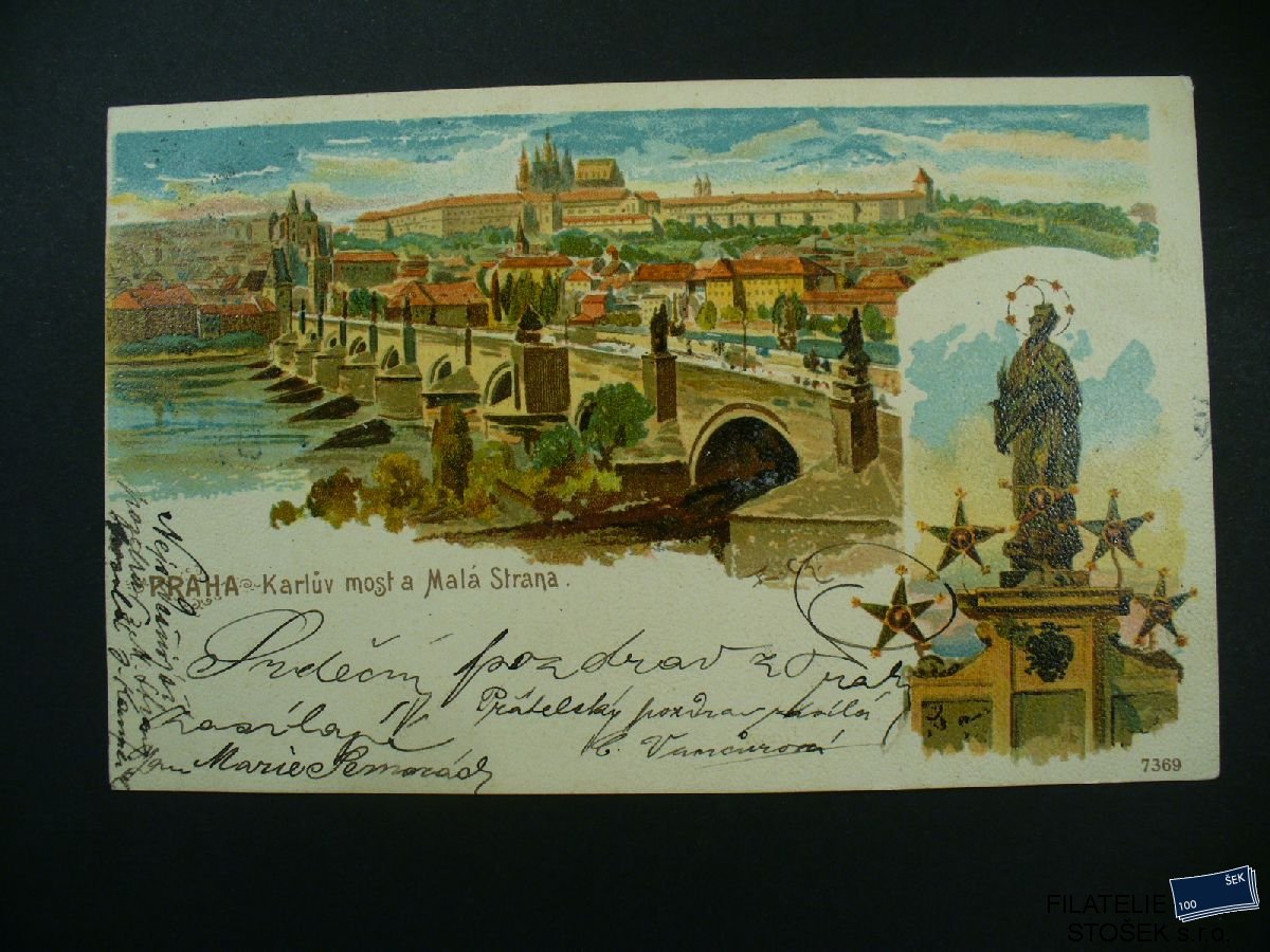 Pohlednice - Praha - Karlův most a Malá Strana