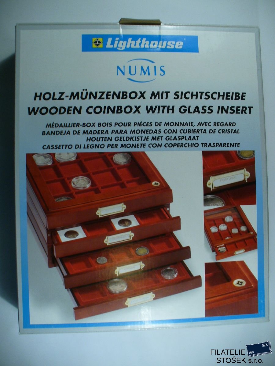 Mincovní box HMBG 35 - Dřevěný - Prosklený