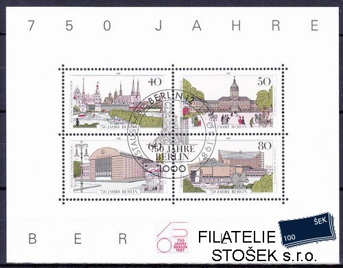 Berlín známky Mi 772-5 (Bl.8)