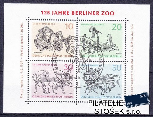 Berlín známky Mi 338-41 (Bl.2)