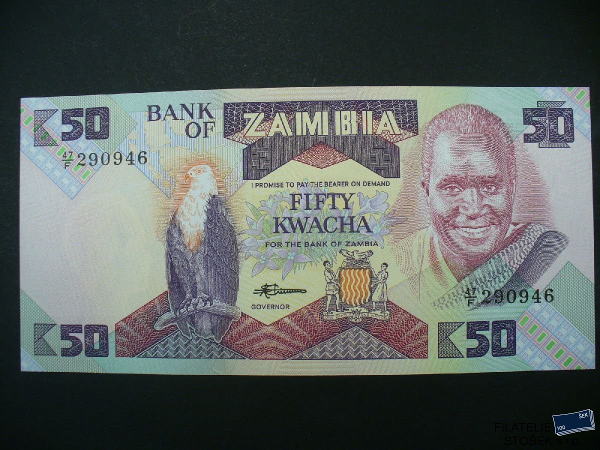 Bankovky - Zambia - 50 Kwacha