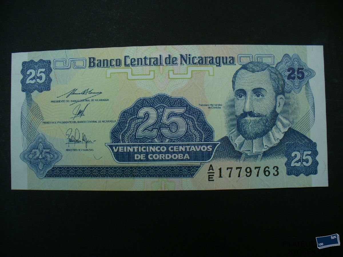 Bankovky - Nicaragua - 25 Cetavos