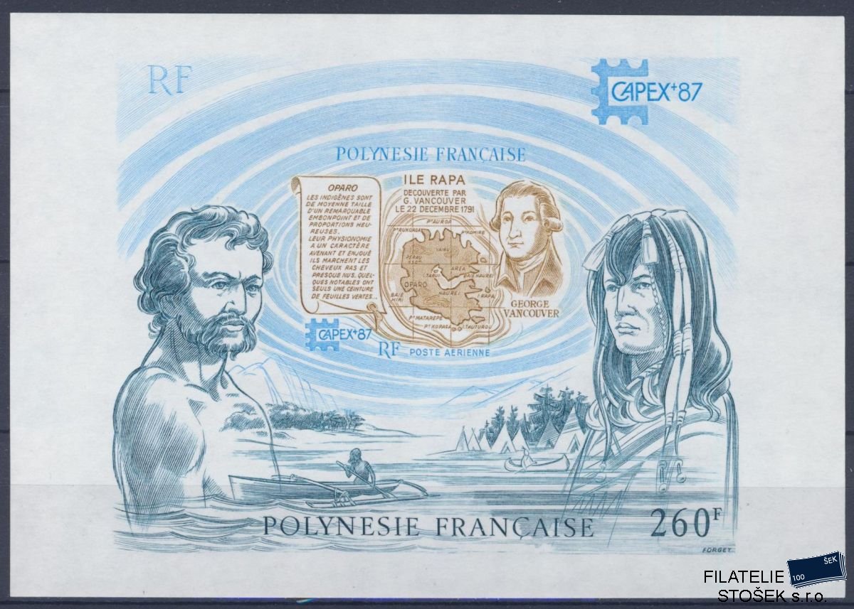 Polynésie známky Mi 0481a (Bl.13)