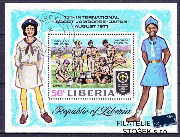 Liberia známky - Skauting
