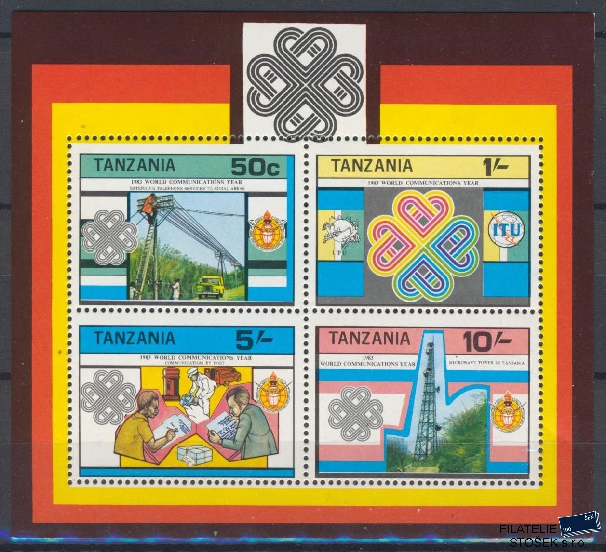 Tanzania známky Mi Blok 34 - Kosmos