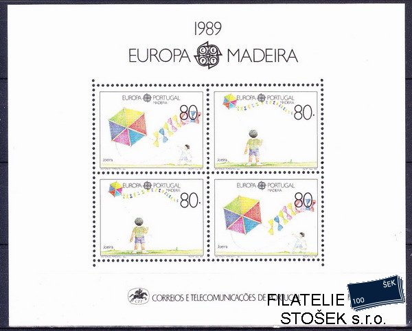 Madeira známky Mi 125-6 (Bl.10)