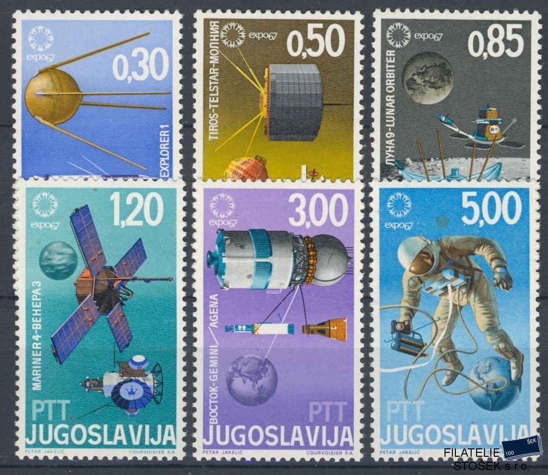 Jugoslávie známky Mi 1216-21 - Kosmos