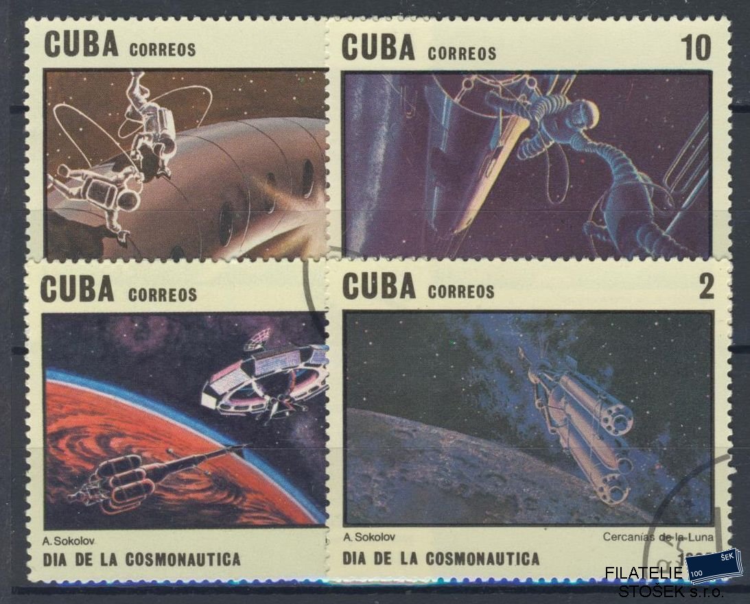 Kuba - sestava známek  - Kosmos