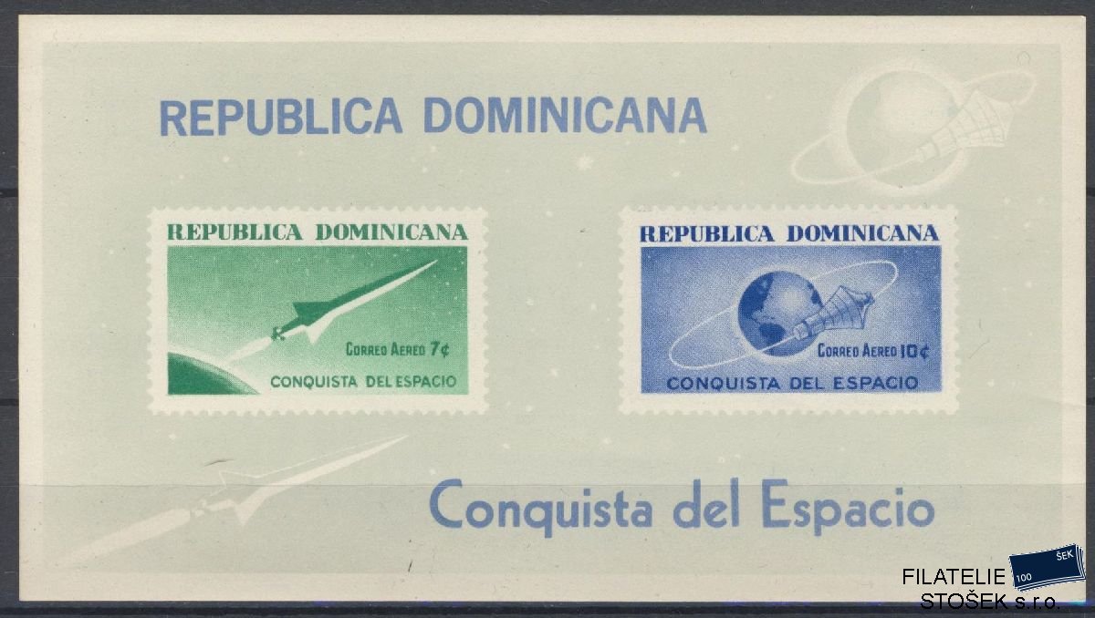 Dominica známky Mi Blok 34 - Kosmos