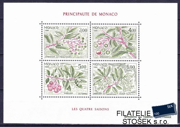Monako známky Mi 1782-5 (Bl.34)