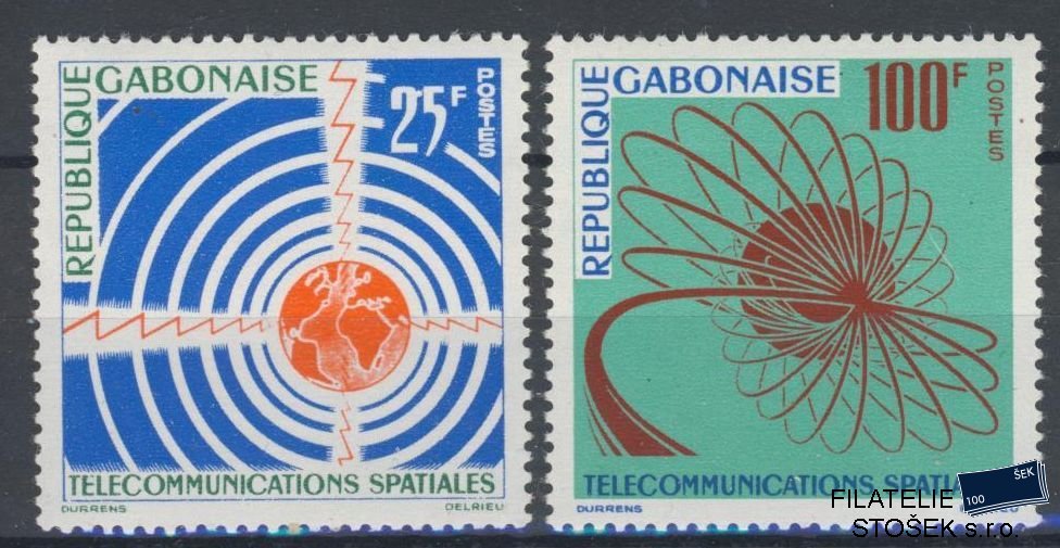 Gabonaise známky Mi 185-86 - Kosmos