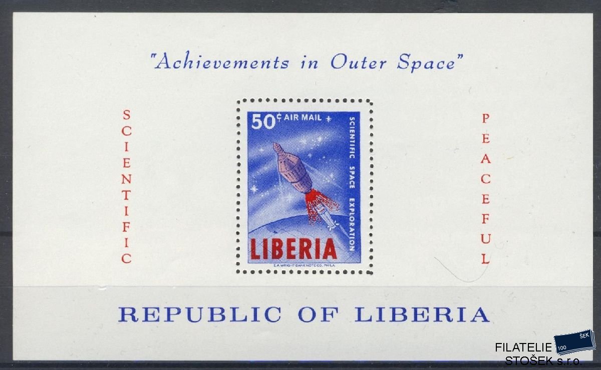 Liberia známky Mi Blok 30 - Kosmos