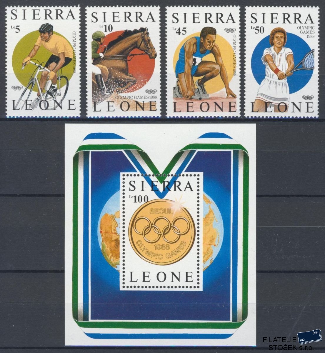 Siera Leone známky Mi 997-1000+Bl.61